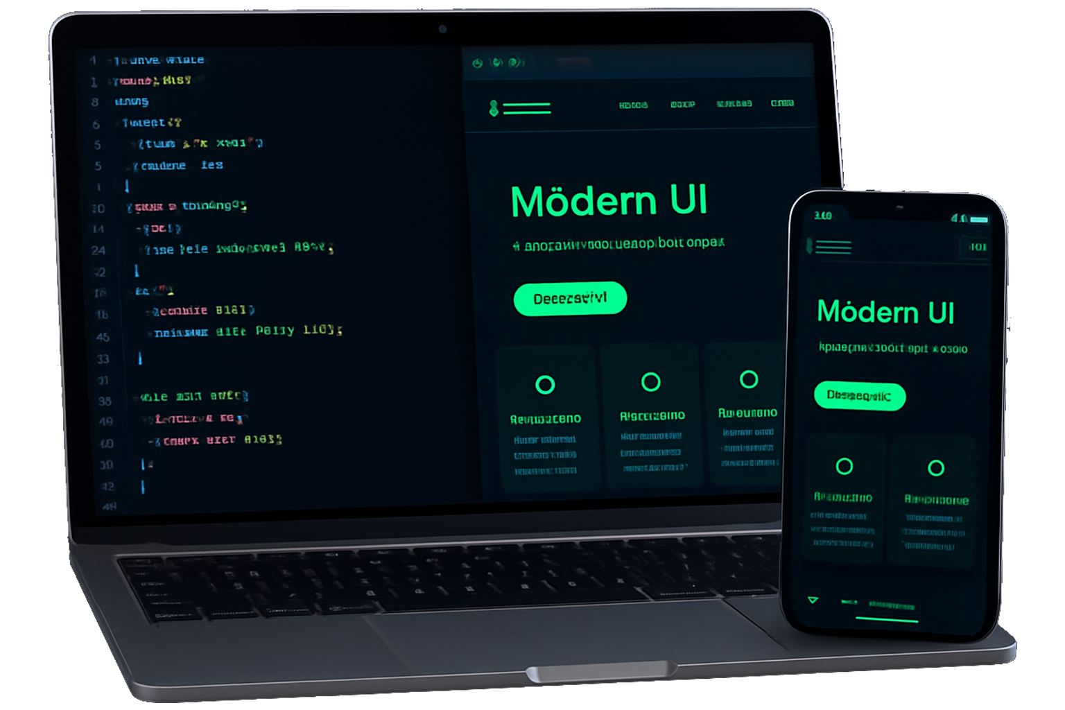 Mockup de projetos em diferentes dispositivos
